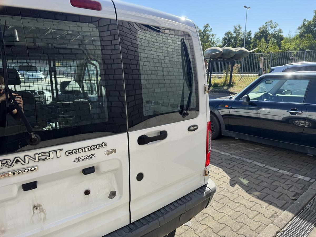 Ford Transit Connect original Fl&uuml;gelt&uuml;r mit Scheibe hinten rechts Frost Wei&szlig; Bj.2011
